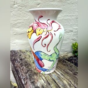 Pisces Hand Painted Vase